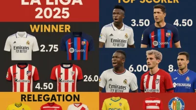 La Liga 2025: mercados clave en las apuestas — campeón, máximo goleador y descenso